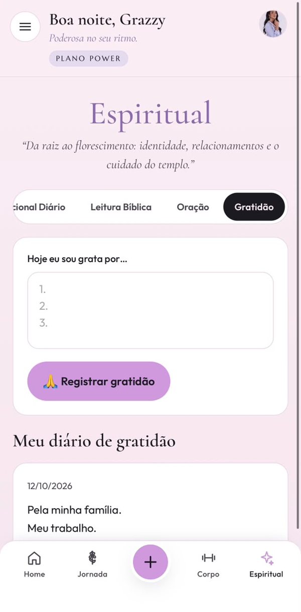Diário de gratidão